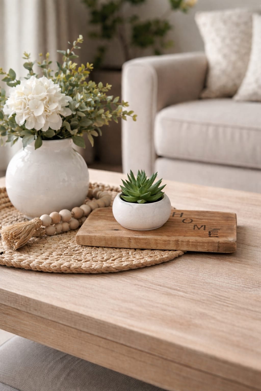 Decoración de otoño en madera